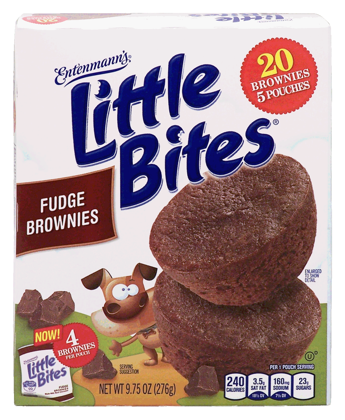 Entenmann's Little Bites   fudge brownies, 5 pouches Full-Size Picture